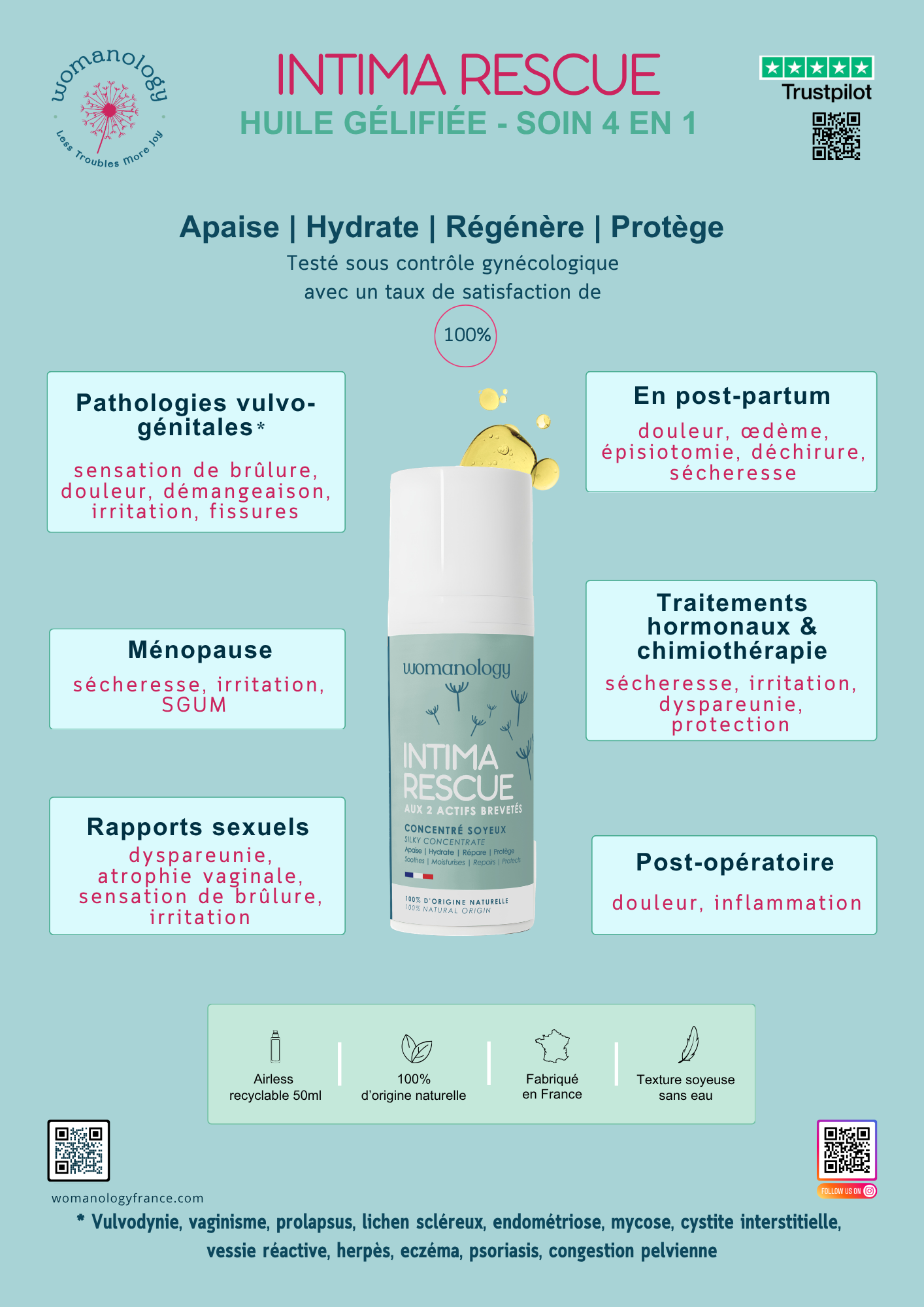 Intima Rescue | Innovative 100% natural intimate oil